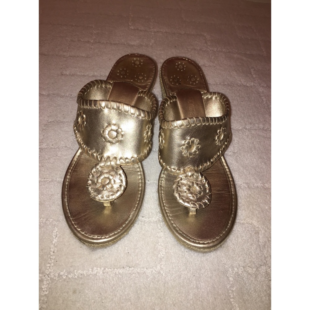 Platinum Jack Rogers wedges